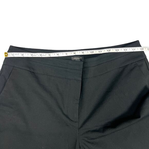 Ann Taylor Factory Pants Black Ankle Button Zip Fly Women's 8 Crop Trouser - Picture 4 of 11